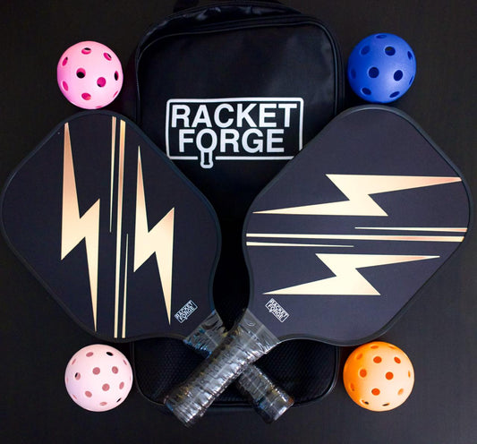 Thunder Strike Power Edition Bundle  Complete 2 Player Pickleball Kit